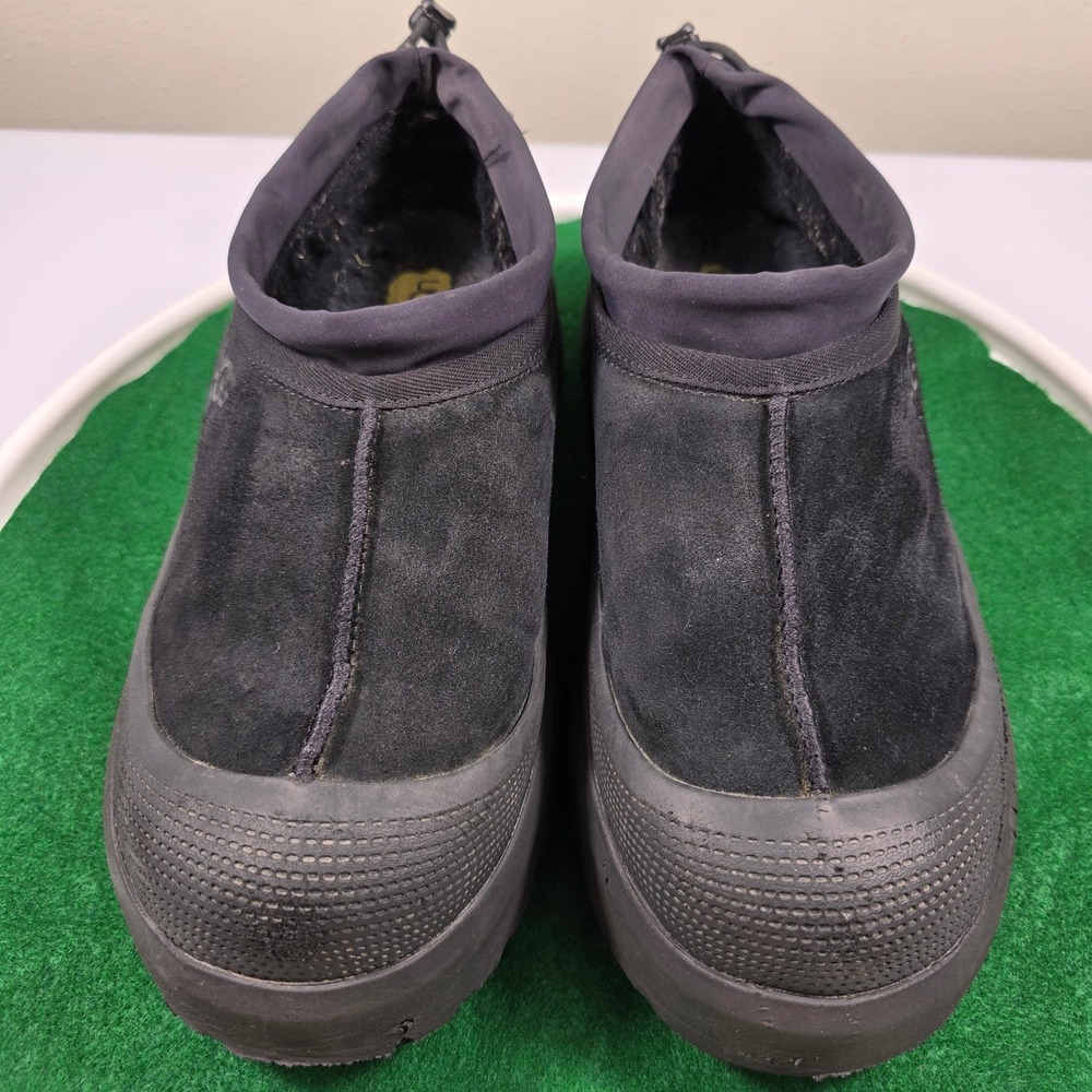 UGG Tasman Weather Hybrid Slip On Shoes Mens 12 Black Suede 1144096 Wool Comfort